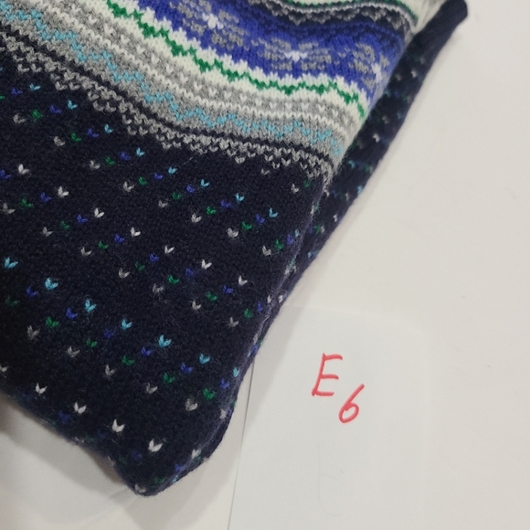 Talbots Navy Blue Fair Isle Sweater Women's Size S - Picture 9 of 9